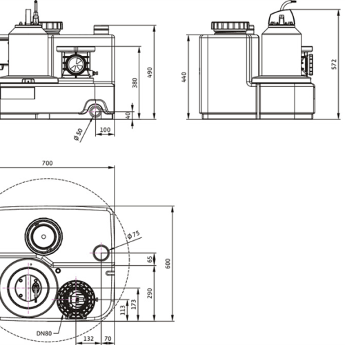 DrainLift SANI-M.12/T540/4C-CEE - Зображення 3