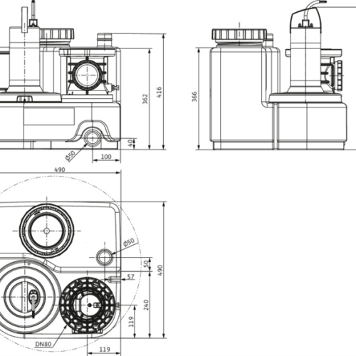 DrainLift SANI-S.11/T540/1-CEE - Зображення 3